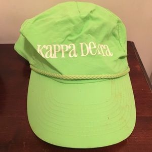 Light Green Kappa Delta Hat with rope detail